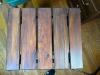 Wooden Slat Side Table in Rustic Style - 3