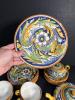 Casteldurante-Style Italian Majolica Tea Set with Plates and Bowls - 4