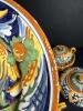 Casteldurante-Style Italian Majolica Tea Set with Plates and Bowls - 5