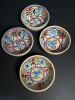 Hand-Painted Pottery Bowls in Spanish Folk Art Style