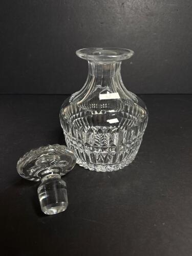 Signed Cut Crystal Decanter with Stopper