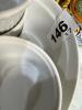 Apilco France White Porcelain Ramekins and Souffle Dish - 5