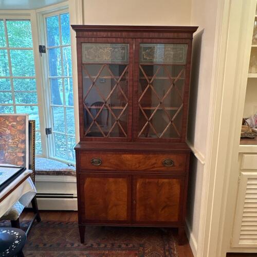 John Widdicomb Glass-Front China Cabinet