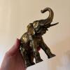 Pair of Cast-Brass Elephant Figurines - 5