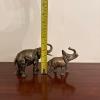 Pair of Cast-Brass Elephant Figurines - 7