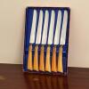 Set of Six Burns Mfg. Co. Bakelite-Style Knives