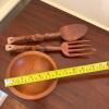 Wooden Salad Bowls and Serving Utensils - 11