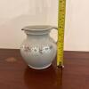 Austrian Made Stoneware Pitcher with Floral Design - 7