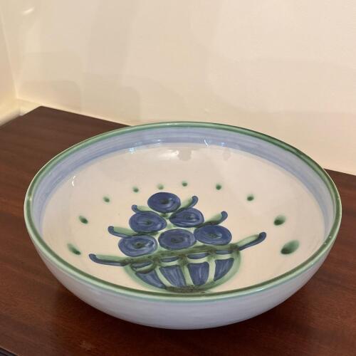 M.A. Hadley Bouquet Pottery Serving Bowl