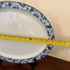 Pair of Wood and Sons Patricia Blue Floral Oval Serving Platters - 6