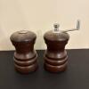 Wooden Kitchenware Lot with Bowl, Cutting Board and Mills - 9