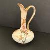 Antique Royal Bonn Floral Ewer with Gilt Handle
