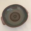 Signed Studio Pottery Handled Stoneware Bowl - 2