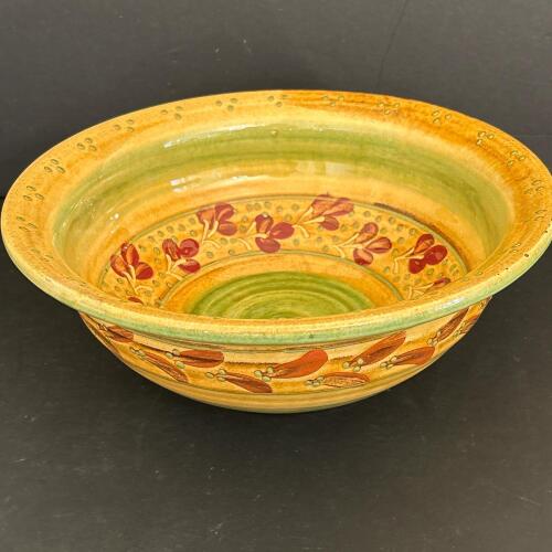 Terre e Provence Hand-Painted Pottery Serving Bowl