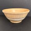 Stoneware Mixing Bowl With Blue Band Decoration