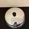 Glass Cake Plate with Metal Dome - 2