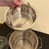 Le Cook's Ware Copperal Base Stock Pot with Rack and Tasty Steamer Pot - 10