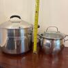 Le Cook's Ware Copperal Base Stock Pot with Rack and Tasty Steamer Pot - 13