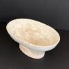 White Glazed Oval Ceramic Rabbit Mold
