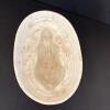 White Glazed Oval Ceramic Rabbit Mold - 2