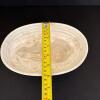 White Glazed Oval Ceramic Rabbit Mold - 9
