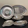 Six-Piece Stainless Steel Servingware Lot