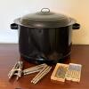 The Great Maine Lobster Company Enamel Pot and Seafood Utensils - 2