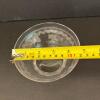 Five Etched Clear Glass Dessert Bowls with Swirl Border Pattern - 9