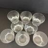 Eight Lowball Glasses with Heraldic Lion Etching - 2