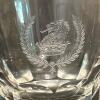 Eight Lowball Glasses with Heraldic Lion Etching - 3