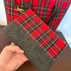 Punctuate Plaid Tote Bag with Matching Pouch - 4