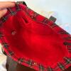 Punctuate Plaid Tote Bag with Matching Pouch - 8