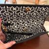 Talbots Canvas and Leather Tote and Black Woven Clutch - 4