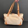 Talbots Canvas and Leather Tote and Black Woven Clutch - 6