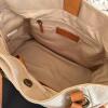 Talbots Canvas and Leather Tote and Black Woven Clutch - 9