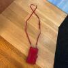 Women&rsquo;s Straw Sun Hat and Red Crossbody Wallet - 11