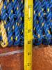 Woven Nautical Rope Doormat with Blue and Yellow Pattern - 4