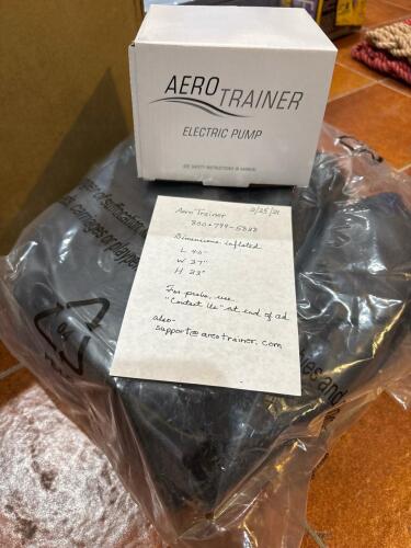 AeroTrainer Inflatable Fitness Cushion with Electric Pump
