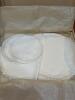 Embroidered Linen Doilies With Scalloped Edges and Monogram