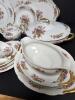LARGE Limoges France Porcelain Dinnerware in Floral Basket Motif - 2