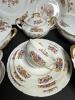 LARGE Limoges France Porcelain Dinnerware in Floral Basket Motif - 4