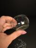 Glass Bowl W/ Miniature Glass Spoons & Salt Dips W/ Gold Trim - 4