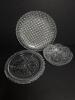 Pressed Glass Serving Dishes in Cut Glass-Style