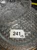 Pressed Glass Serving Dishes in Cut Glass-Style - 3