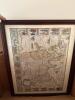 Framed Antique-Style Engravings and Map Prints in Various Finishes - 9