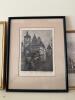 Framed European Cityscape Prints, Paris and Rothenburg-Style - 9