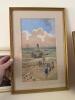 Framed Art Prints: Scene at Langelinie, Salisbury Cathedral, Paris Street and Beach Scene - 5