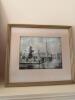 Framed Art Prints: Scene at Langelinie, Salisbury Cathedral, Paris Street and Beach Scene - 11
