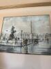 Framed Art Prints: Scene at Langelinie, Salisbury Cathedral, Paris Street and Beach Scene - 12