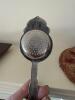 Miniature Portrait Plaque, Hooked Wool Mat, Silverplate Tea Strainer - 5